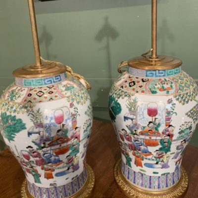 Paire de vases chine. fin XIXème